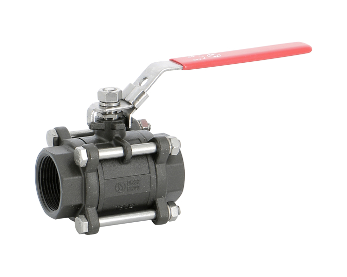 Carbon steel ball valve 796 3-piece body BSP/NPT